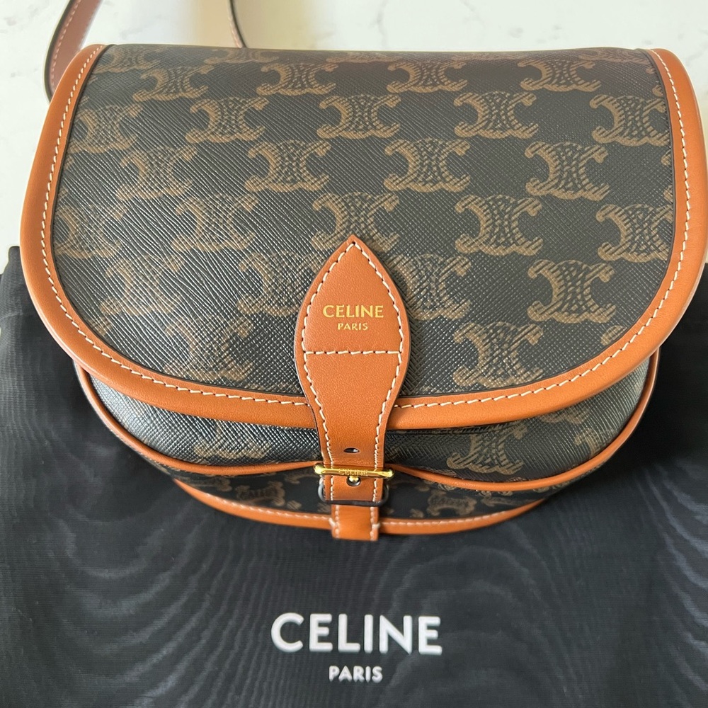💯 AUTHENTIC CELINE FOLCO BAG - Picture 4 of 11